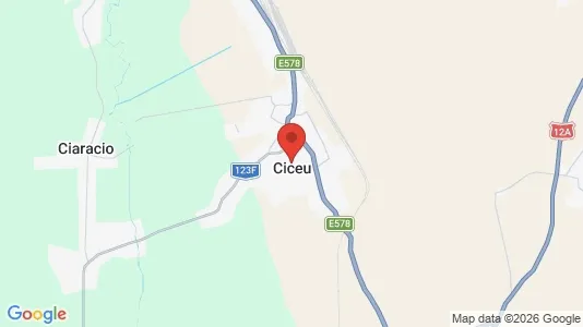 Houses for rent i Ciceu - kort over placeringen