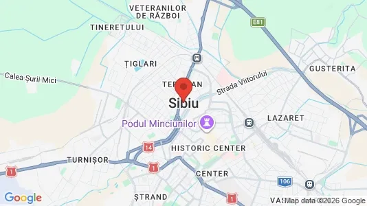 Apartments for rent i Sibiu - kort over placeringen