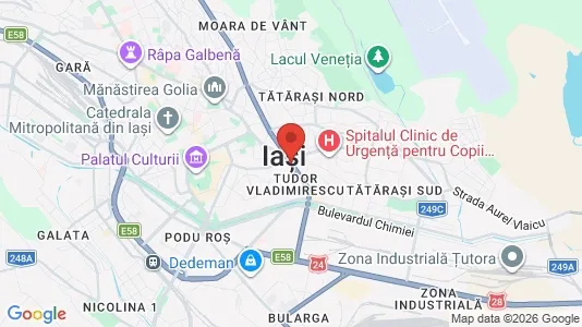 Rooms for rent i Iaşi - kort over placeringen