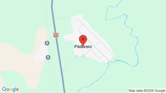 Apartments for rent i Pădureni - kort over placeringen