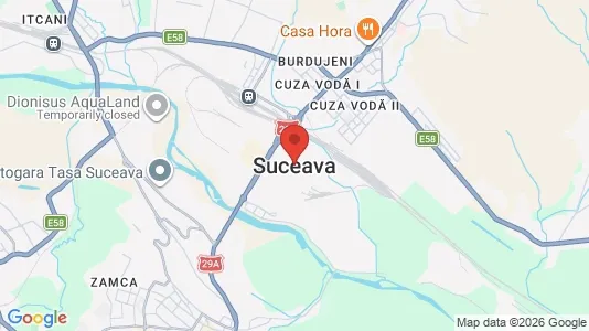 Apartments for rent i Suceava - kort over placeringen