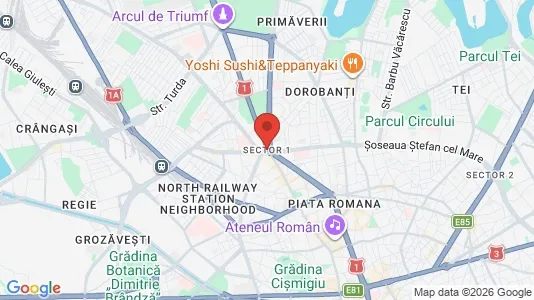 Apartments for rent i Bucharest - Sectorul 1 - kort over placeringen