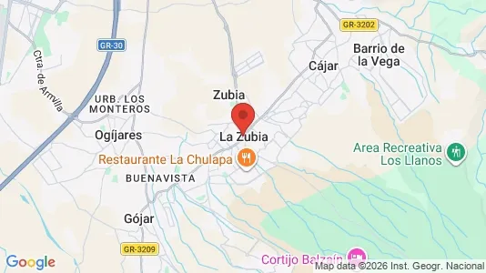 Houses for rent i La Zubia - kort over placeringen