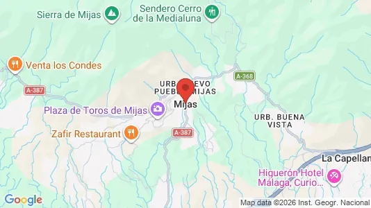Houses for rent i Mijas - kort over placeringen