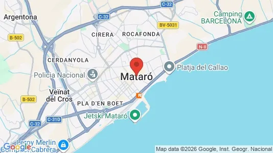 Apartments for rent i Mataró - kort over placeringen