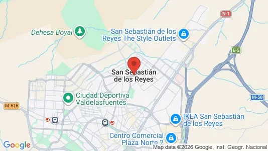 Houses for rent i San Sebastián de los Reyes - kort over placeringen
