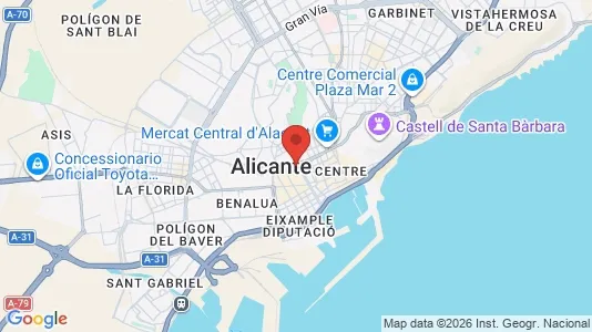 Houses for rent i Alicante/Alacant - kort over placeringen