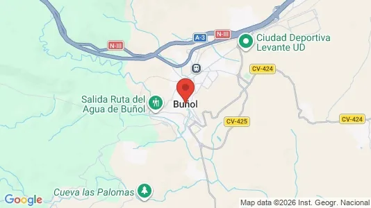 Houses for rent i Buñol - kort over placeringen