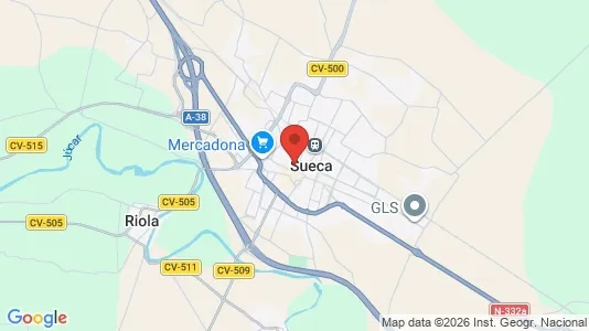 Apartments for rent i Sueca - kort over placeringen