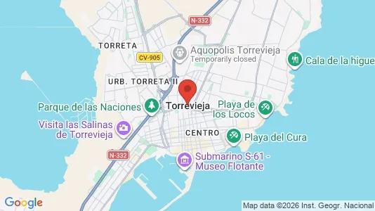 Apartments for rent i Torrevieja - kort over placeringen