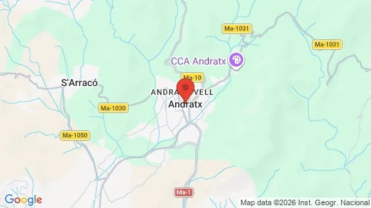 Houses for rent i Andratx - kort over placeringen