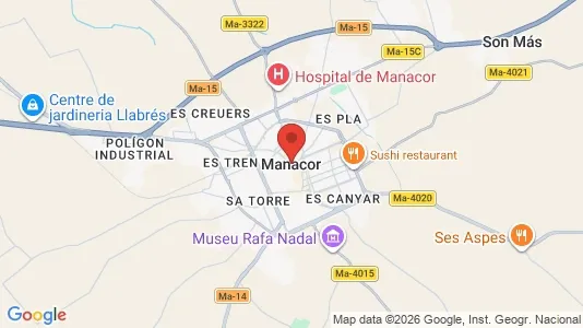 Houses for rent i Manacor - kort over placeringen