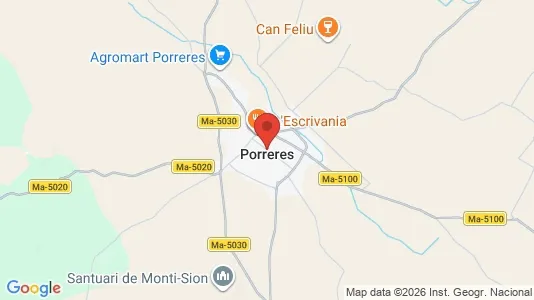 Houses for rent i Porreres - kort over placeringen
