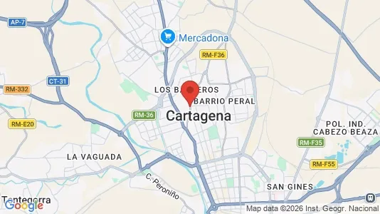 Houses for rent i Cartagena - kort over placeringen
