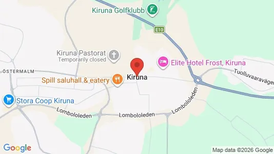 Apartments for rent i Kiruna - kort over placeringen