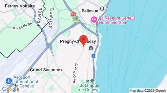 Houses for rent i Pregny-Chambésy - kort over placeringen