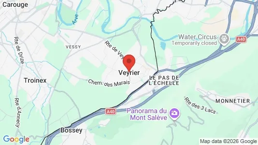 Houses for rent i Veyrier - kort over placeringen