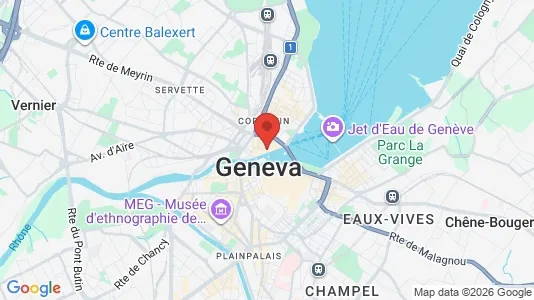 Apartments for rent i Geneva Cité - kort over placeringen