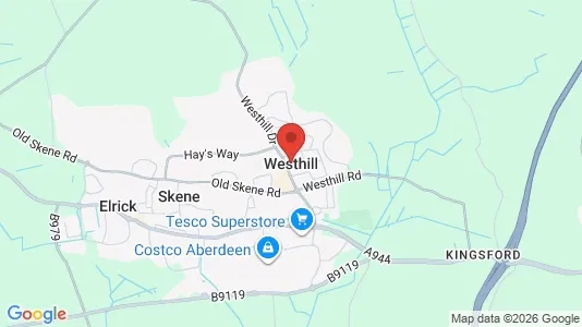 Apartments for rent i Westhill - Aberdeenshire - kort over placeringen
