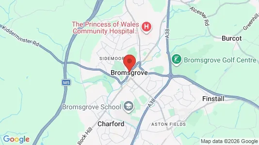 Apartments for rent i Bromsgrove - Worcestershire - kort over placeringen