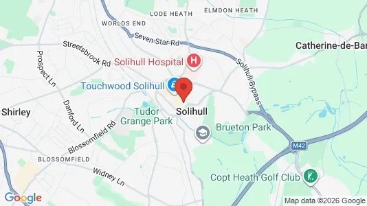 Houses for rent i Solihull - West Midlands - kort over placeringen