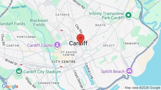 Rooms for rent i Cardiff - South Glamorgan - kort over placeringen