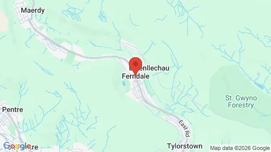 Rooms for rent i Ferndale - Mid Glamorgan - kort over placeringen