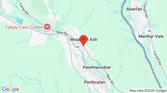 Rooms for rent i Mountain ash - Mid Glamorgan - kort over placeringen