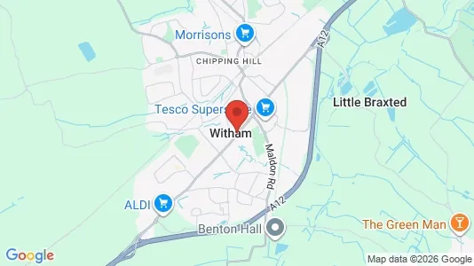 Apartments for rent i Witham - Essex - kort over placeringen