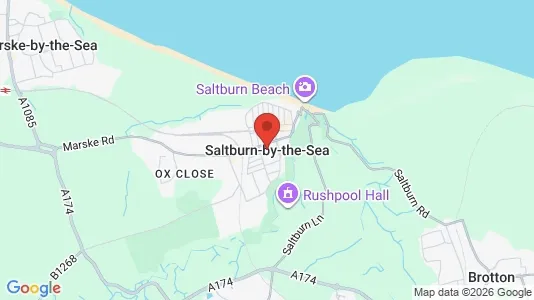 Apartments for rent i Saltburn-by-the-Sea - Cleveland - kort over placeringen