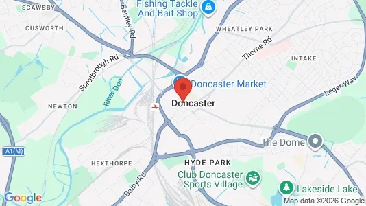 Rooms for rent i Doncaster - South Yorkshire - kort over placeringen