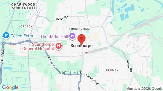 Apartments for rent i Scunthorpe - South Humberside - kort over placeringen