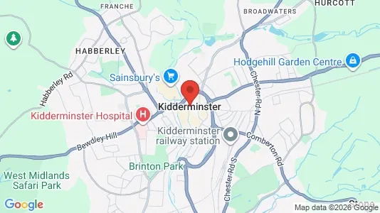 Apartments for rent i Kidderminster - Worcestershire - kort over placeringen