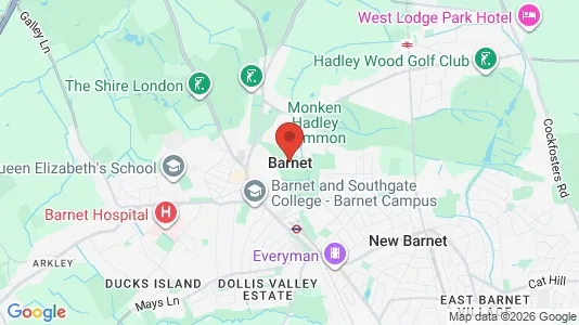 Apartments for rent i Barnet - Hertfordshire - kort over placeringen