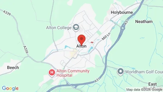 Apartments for rent i Alton - Hampshire - kort over placeringen