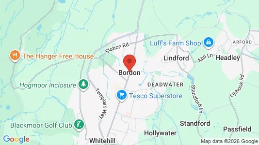 Apartments for rent i Bordon - Hampshire - kort over placeringen