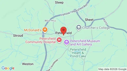 Rooms for rent i Petersfield - Hampshire - kort over placeringen