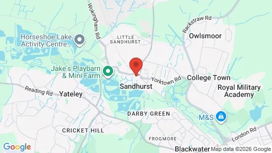 Rooms for rent i Sandhurst - Berkshire - kort over placeringen