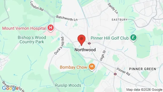 Houses for rent i Northwood - Middlesex - kort over placeringen
