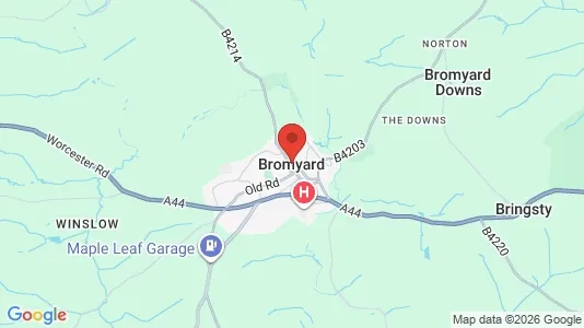 Houses for rent i Bromyard - Herefordshire - kort over placeringen