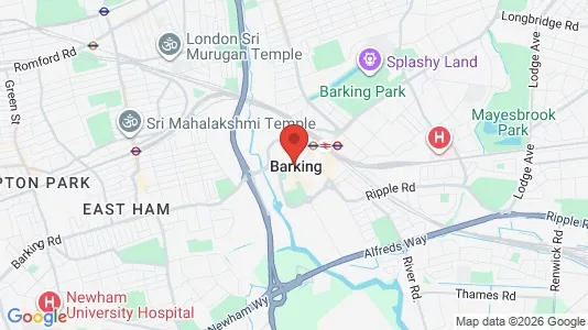 Rooms for rent i Barking - Essex - kort over placeringen