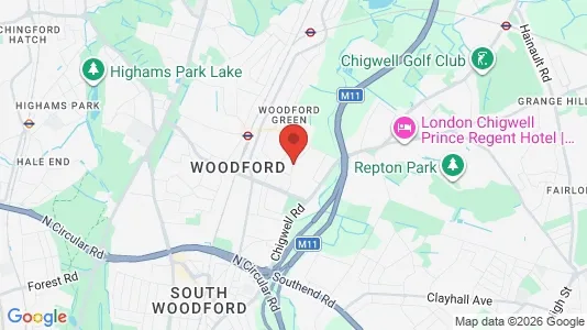 Rooms for rent i Woodford Green - Essex - kort over placeringen
