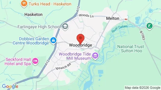 Apartments for rent i Woodbridge - Suffolk - kort over placeringen