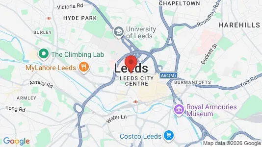 Apartments for rent i Leeds - West Yorkshire - kort over placeringen