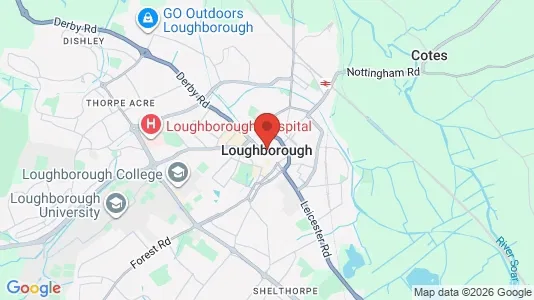 Houses for rent i Loughborough - Leicestershire - kort over placeringen