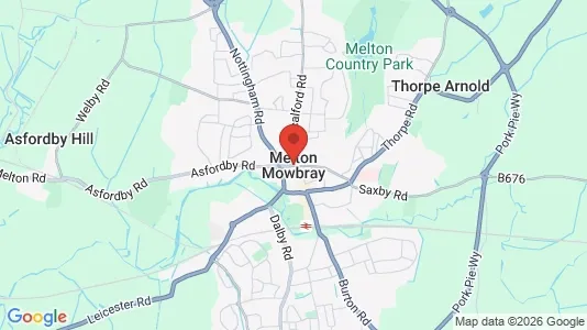 Apartments for rent i Melton Mowbray - Leicestershire - kort over placeringen