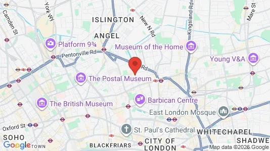 Apartments for rent i London EC1V - kort over placeringen
