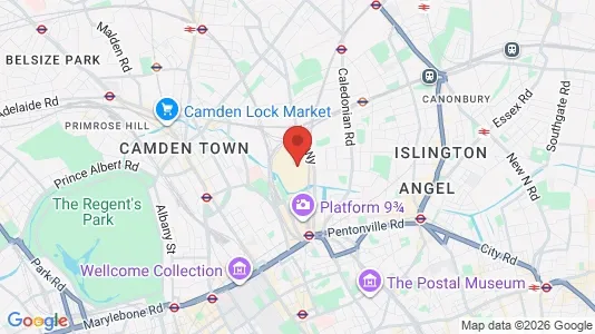 Apartments for rent i London N1C - kort over placeringen