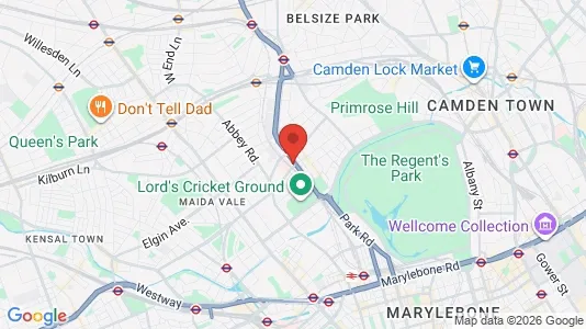 Rooms for rent i London NW8 - kort over placeringen