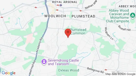 Rooms for rent i London SE18 - kort over placeringen